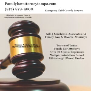 Tampa child custody lawyers for emergency child custody